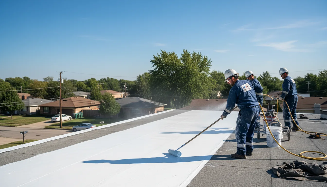 Commercial roof coating in Mullinville, KS near me